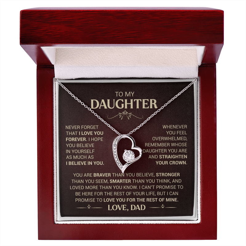 To My Daughter - Forever Love Necklace