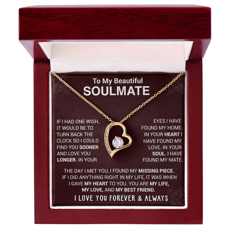 To My Soulmate | Forever Love Necklace