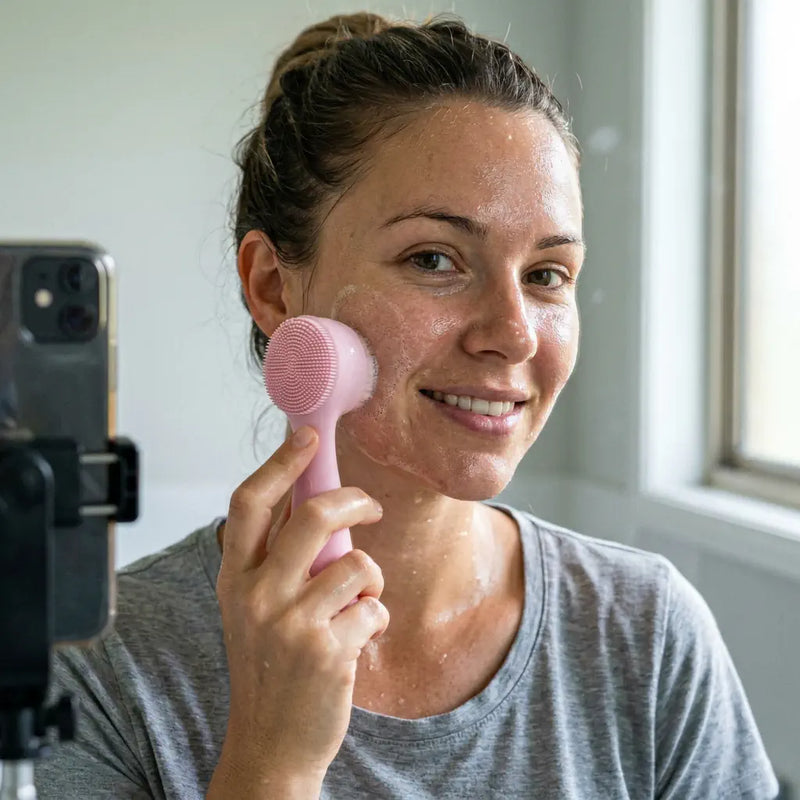 Customer using the product