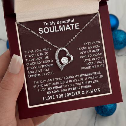 To My Soulmate | Forever Love Necklace