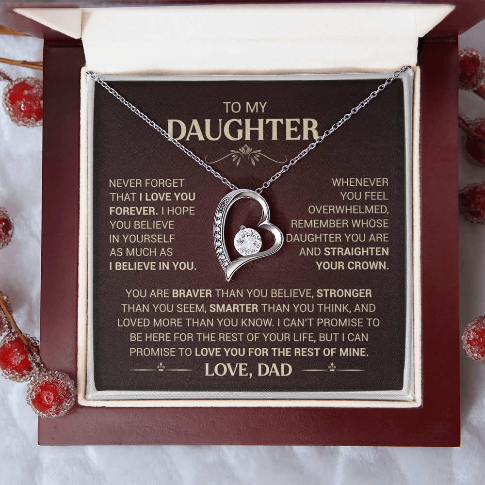 To My Daughter - Forever Love Necklace