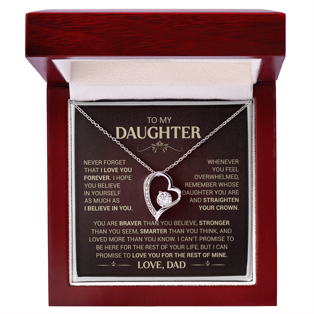 To My Daughter - Forever Love Necklace