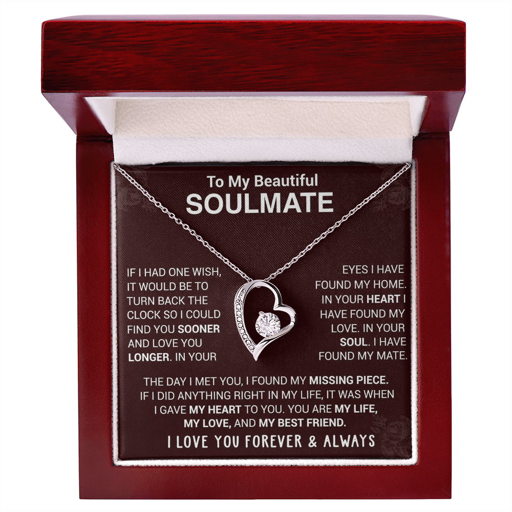 To My Soulmate | Forever Love Necklace