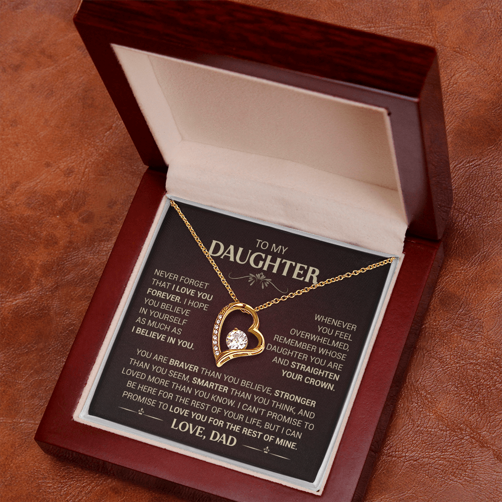 To My Daughter - Forever Love Necklace