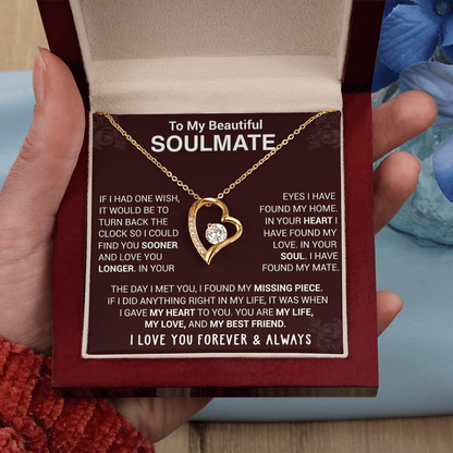 To My Soulmate | Forever Love Necklace