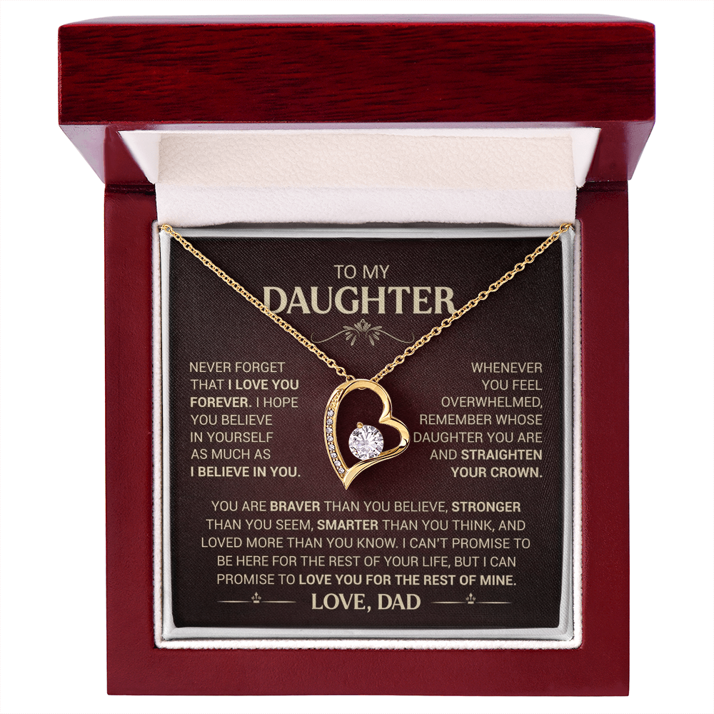 To My Daughter - Forever Love Necklace