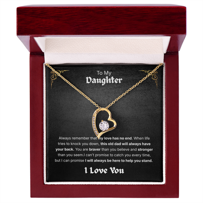 To My Daughter Forever Love Necklace – A Gift From Dad