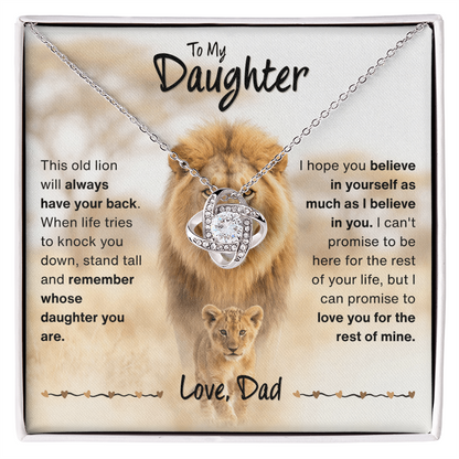 To My Daughter Gift From Dad, "Never Forget That I Love You"