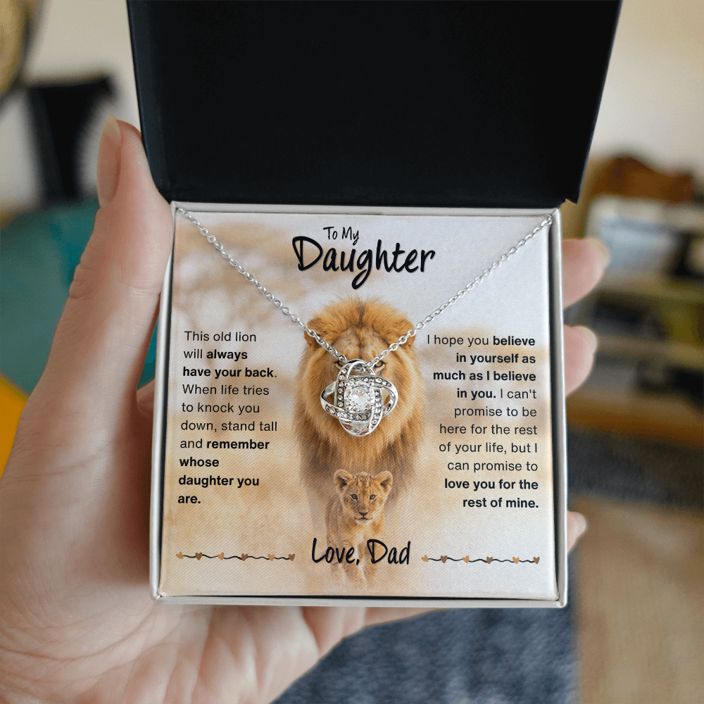To My Daughter Gift From Dad, "Never Forget That I Love You"