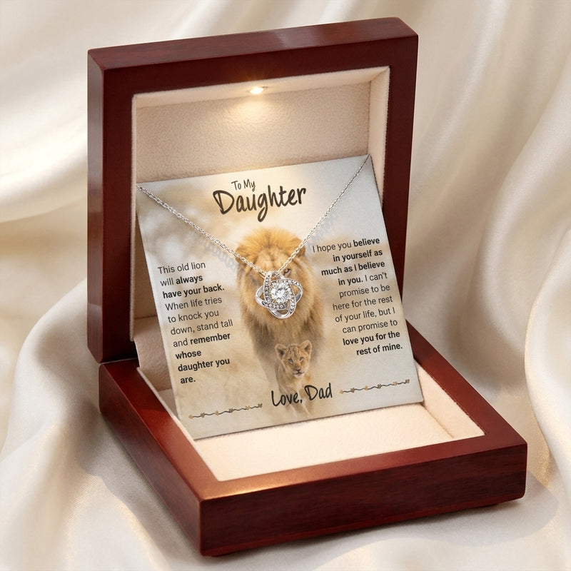To My Daughter Gift From Dad, "Never Forget That I Love You"