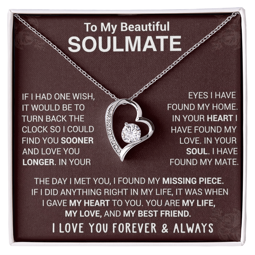 To My Soulmate | Forever Love Necklace