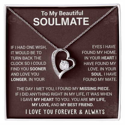 To My Soulmate | Forever Love Necklace