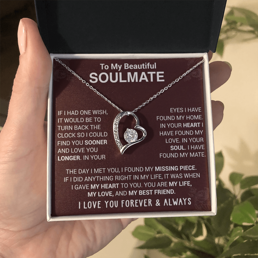 To My Soulmate | Forever Love Necklace