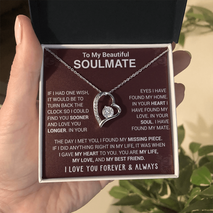 To My Soulmate | Forever Love Necklace