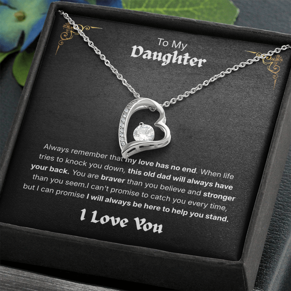 To My Daughter Forever Love Necklace – A Gift From Dad