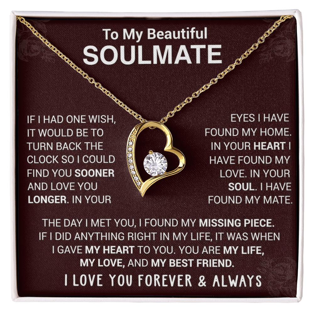 To My Soulmate | Forever Love Necklace