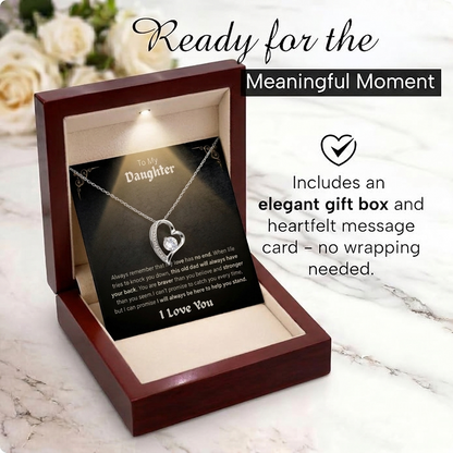 To My Daughter Forever Love Necklace – A Gift From Dad