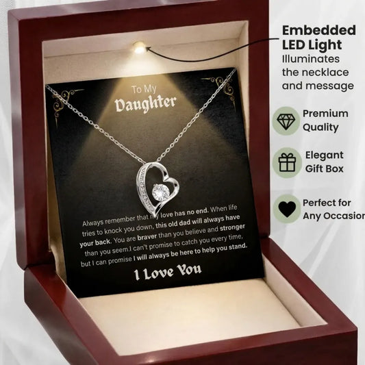 To My Daughter Forever Love Necklace – A Gift From Dad