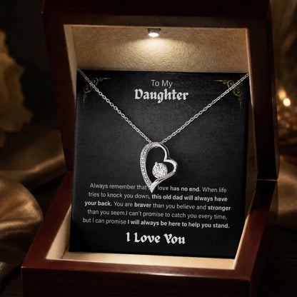 To My Daughter Forever Love Necklace – A Gift From Dad